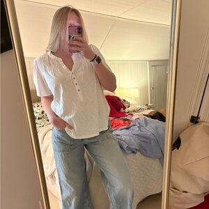 Knox Rose White Button-Up Blouse